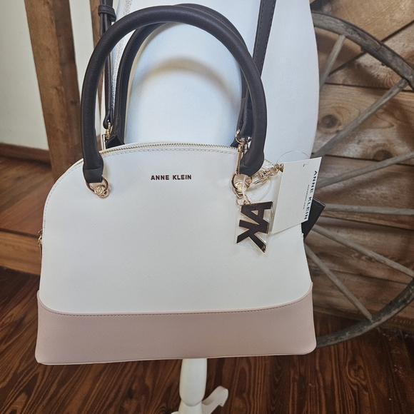Anne Klein White and Pink Women's Bag - Picture 1 of 8